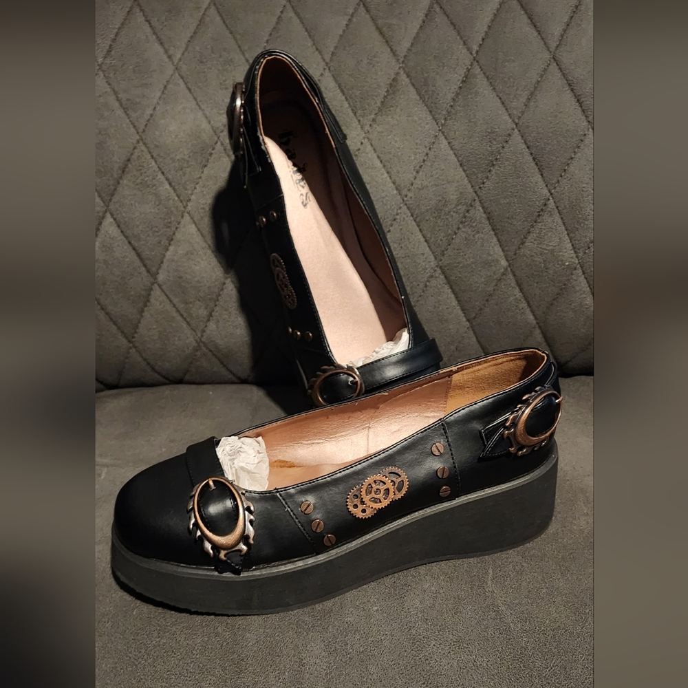 Hades Kitty Hawk steampunk shoes